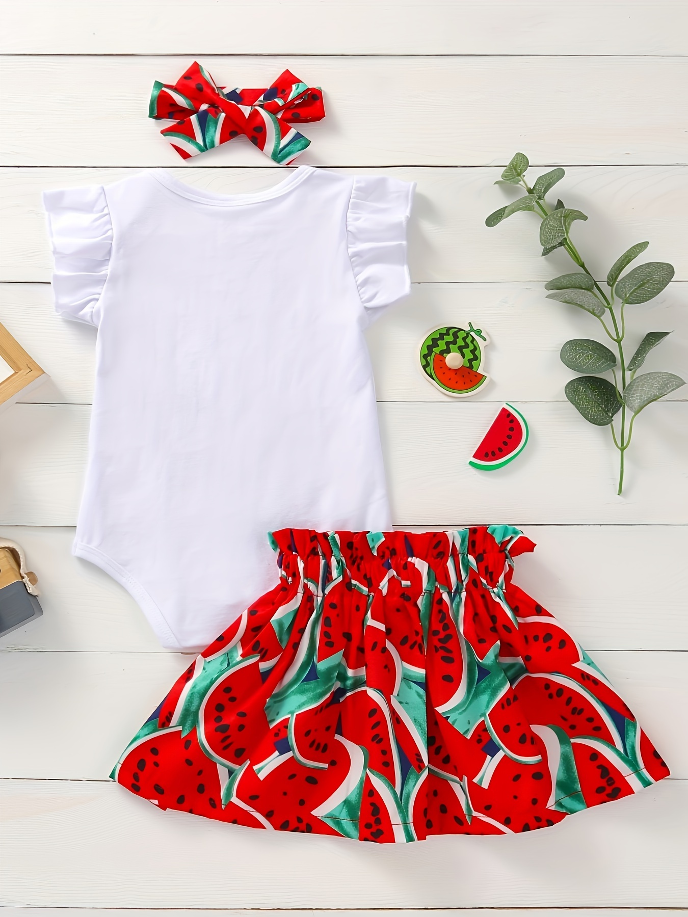 Baby girl watermelon on sale outfit