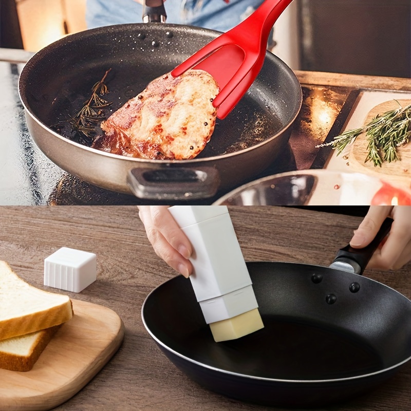 2-in-1 Toast Pancake Egg Clamp Grip Omelette Spatula Used for Toast Flip  Tongs Steak ClipKitchen Cooking Accessories Gadget