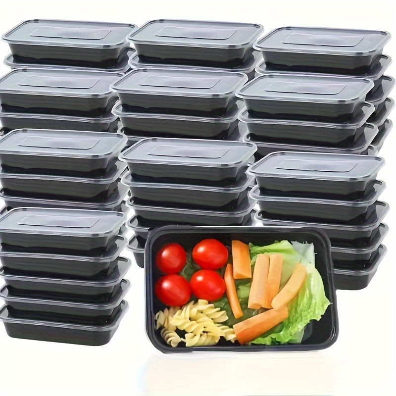  Contenedores de vidrio para almacenamiento de alimentos con  tapas, [paquete de 10] recipientes de preparación de comidas para cocina,  uso doméstico, sin BPA : Hogar y Cocina