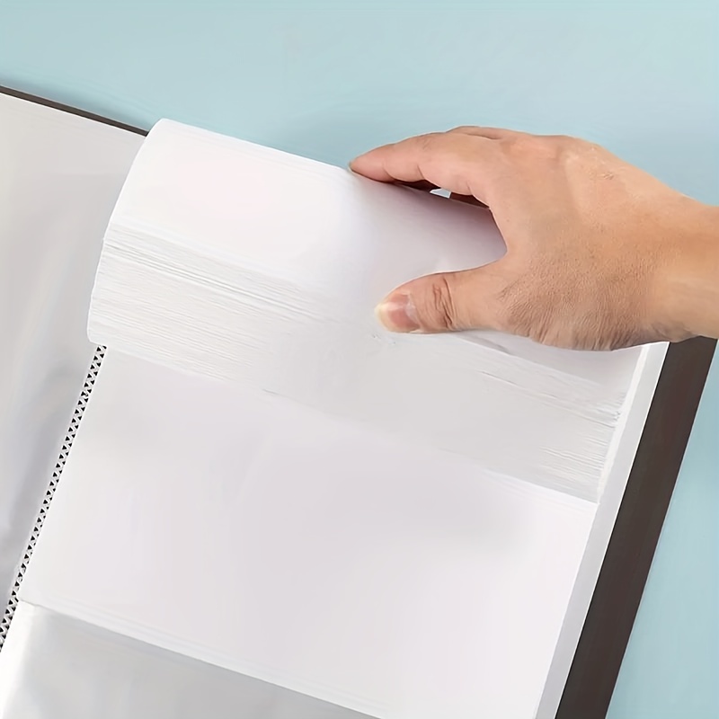 Plastic Sleeve Binder A4 Clear Sleeves Paper Protector - Temu