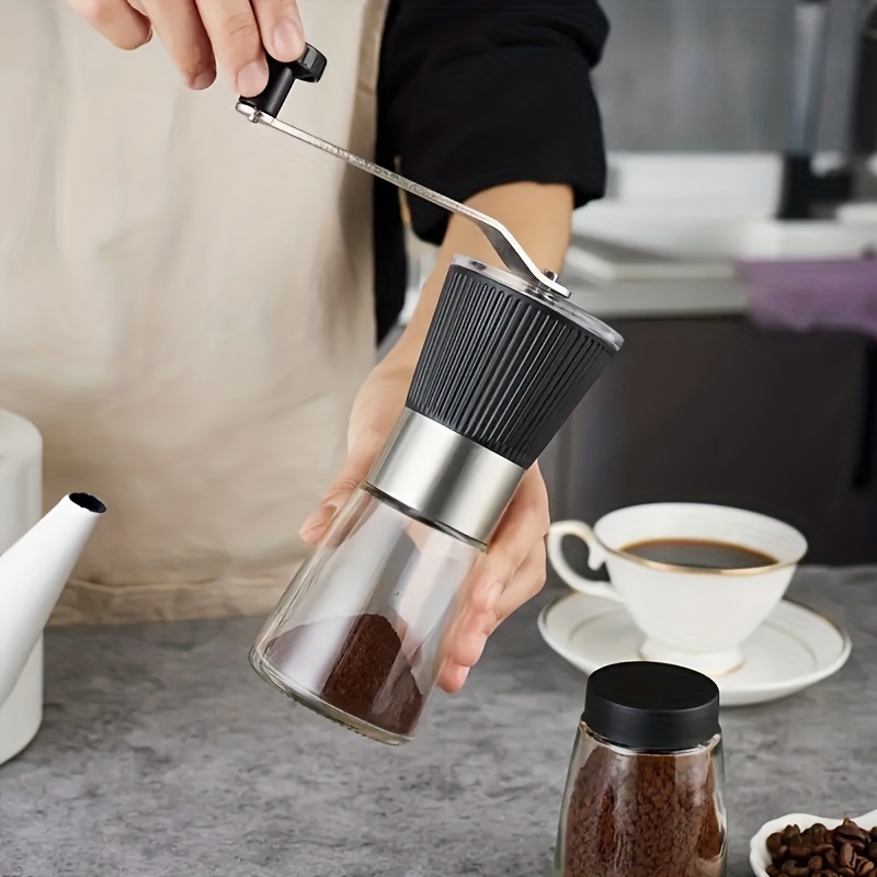 Manual Coffee Bean Grinder, Stainless Steel Manual Coffee Grinder, Ceramic  Grinding Core For Drip Coffee, Espresso, French Press, Turkish Brew, Coffee  Gift - Temu