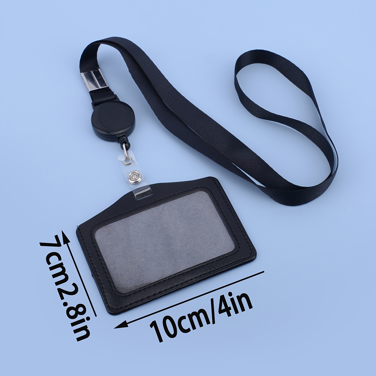 1PC Card Holder And 1 Easy-Pull Buckle, Work Card Easy-Pull Buckle