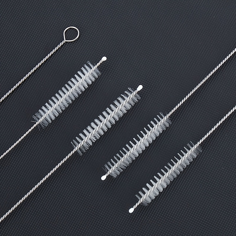 2 Drinking Straw Cleaning Brush LONG - Bristle Cleaner for Stainless Steel  Drink Straws Heavy Duty Brushes For Washing Glass Silicone Metal Straws Tea