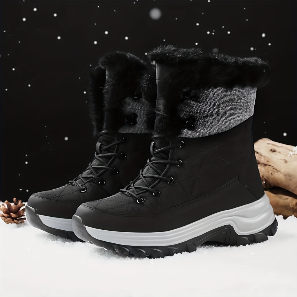 Botas Nieve Hombre, Zapatos Térmicos Invierno, Botas Senderismo Prueba  Viento Forro Difuso, Fondo Grueso, Antideslizantes, Botas Escalada Gran  Tamaño Exteriores, Invierno, Mejores Ofertas Diarias Hoy