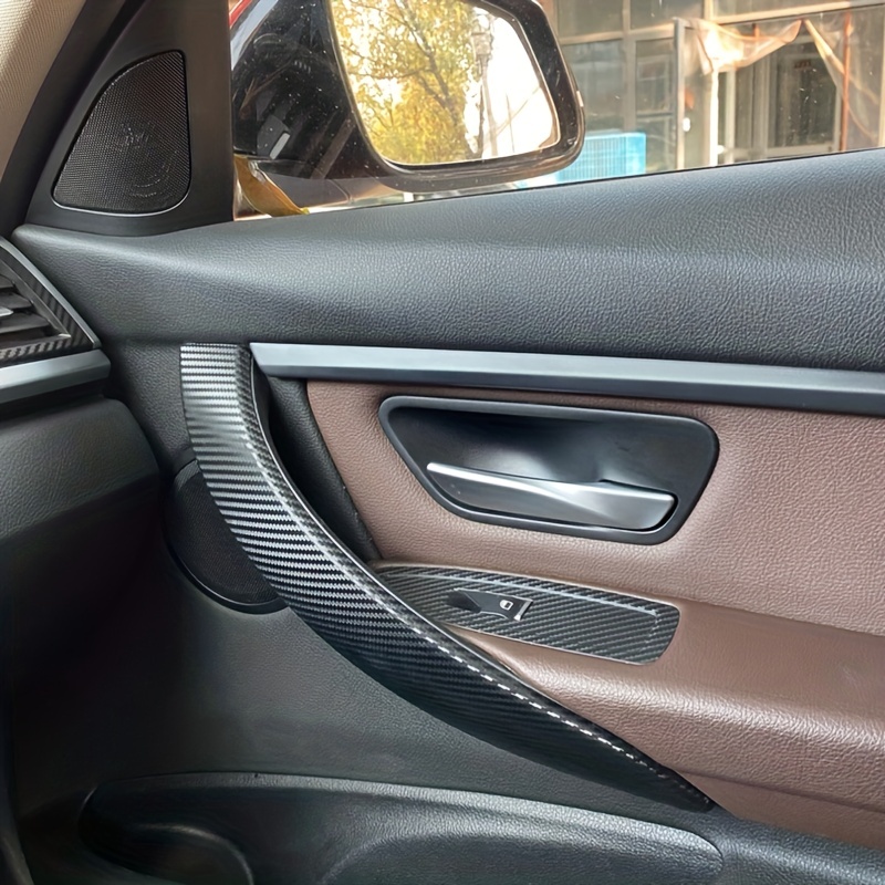 KUNGKIC Carbon Fibre Car Accessories Interior Centre Console Dashboard  Cover Sticker Decorative Accessories Compatible with BMW F30 F31 F32 F33  F34