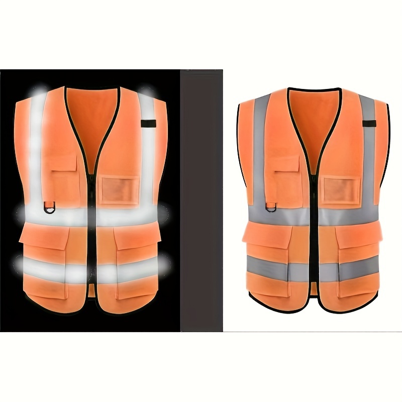 Chalecos de seguridad vial Chaleco reflectante Uniforme y Chaquetas naranja  Sunnimix Chaleco reflectante de seguridad