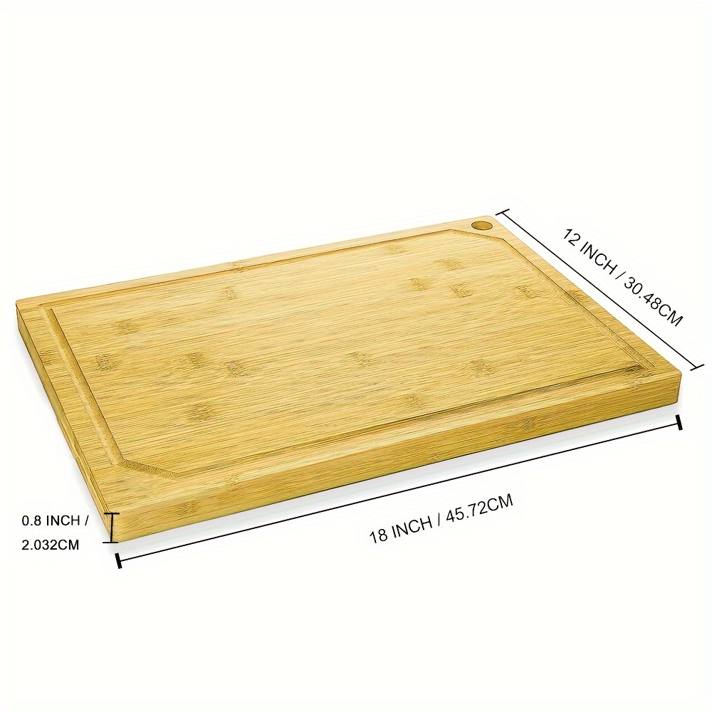 Buy 12 Inch Solid Bamboo Cutting Board For Kitchen