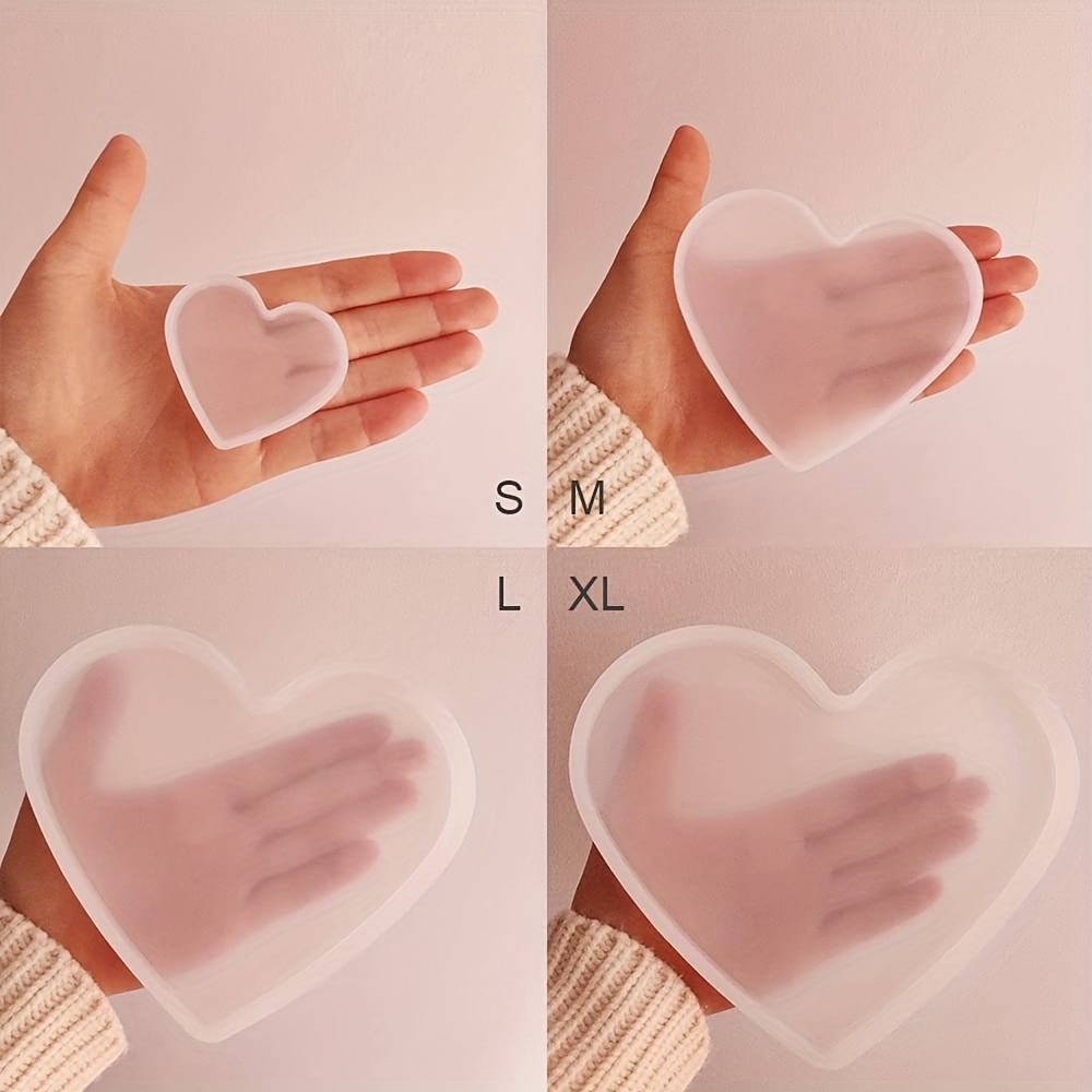 Heart Resin Mold Love Heart Shape Epoxy Mold With Resin - Temu