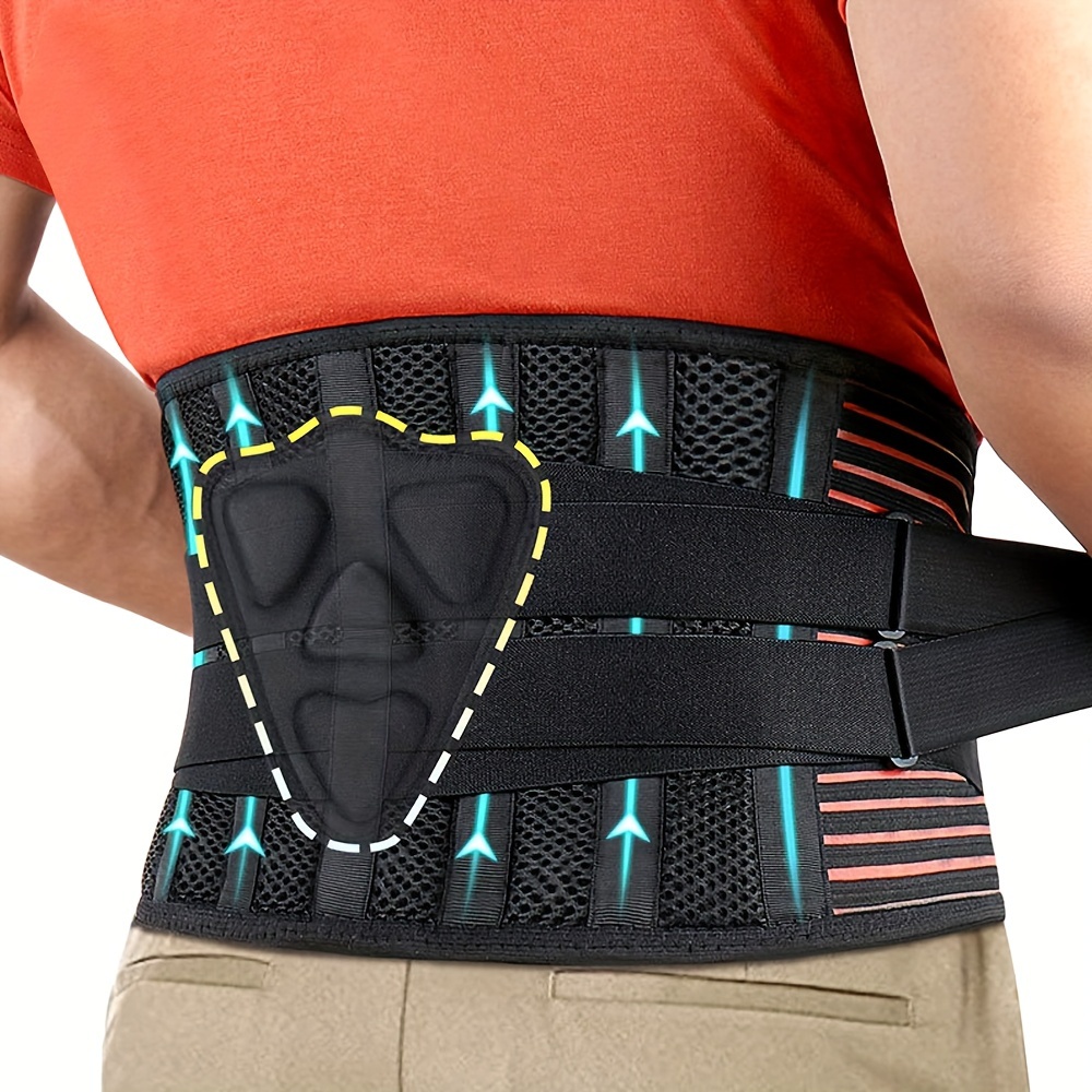 Heavy Duty Lift Lumbar Lower Back Waist Support Belt Brace