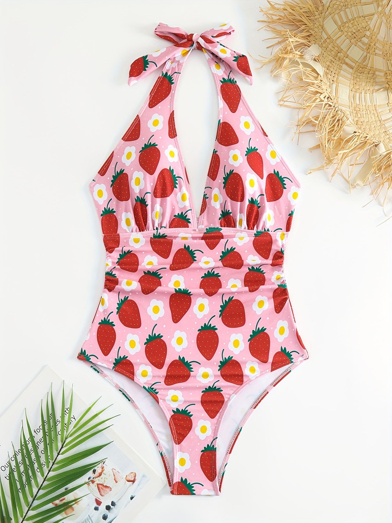 SEAUR Bathing Suit Girls One Piece Swimsuit Floral Print Cute