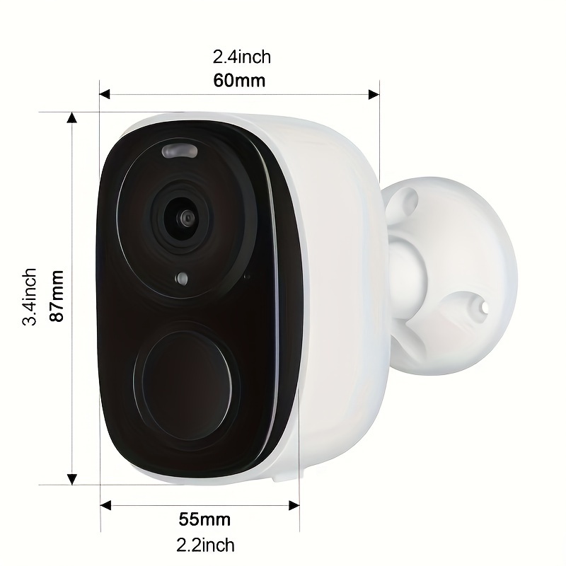 Outdoor Wireless Security Camera 2k 5mp Video Resolution - Temu