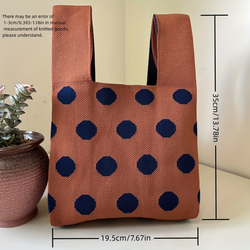 Polka dot canvas online bag