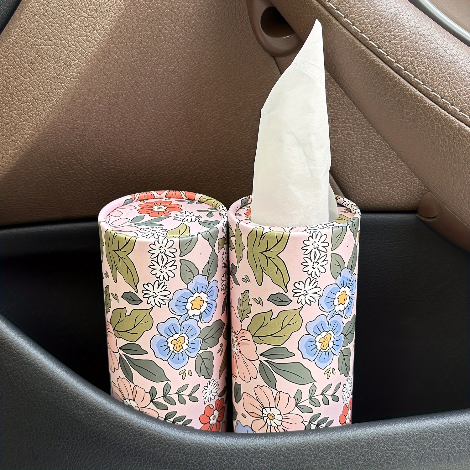 Beauty Flowers Car Tissues Box Facial Tissues Travel Tissue - Temu