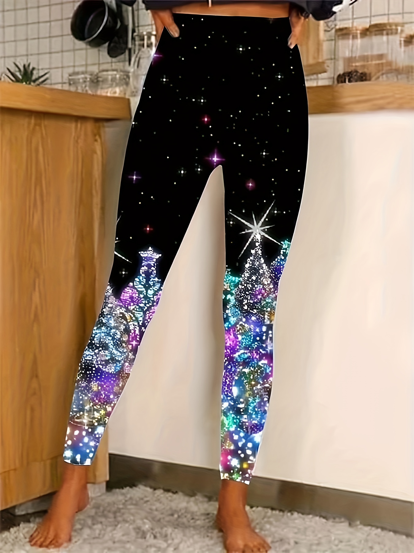 Christmas Sales Clearance Today Leggings for Women Christmas Fashion Tights  Novelty Xmas Tree Printed Legging Fall High Waist Skinny Stretchy Pants,  12_blue, Small : : Clothing, Shoes & Accessories
