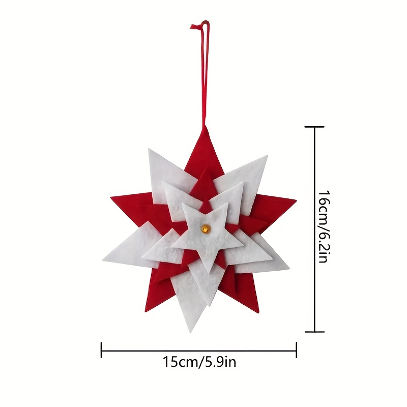 Snowflake Christmas Tree Decorations Three-dimensional