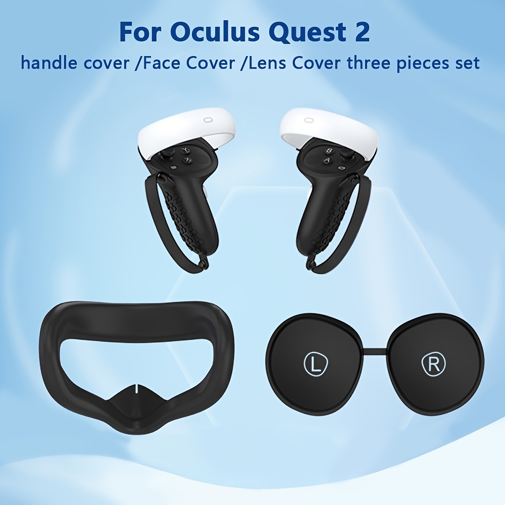 Accesorios VR para Quest 3, 3 en 1 Silicona Funda Protectoras para