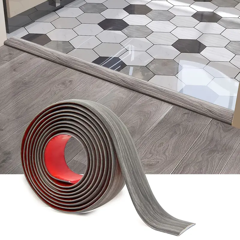 1pcs Self Adhesive Vinyl Floor Transition Strip 3 3ft Laminate Flat Divider Joining Carpet Threshold Tiles Tools Home Improvement Temu