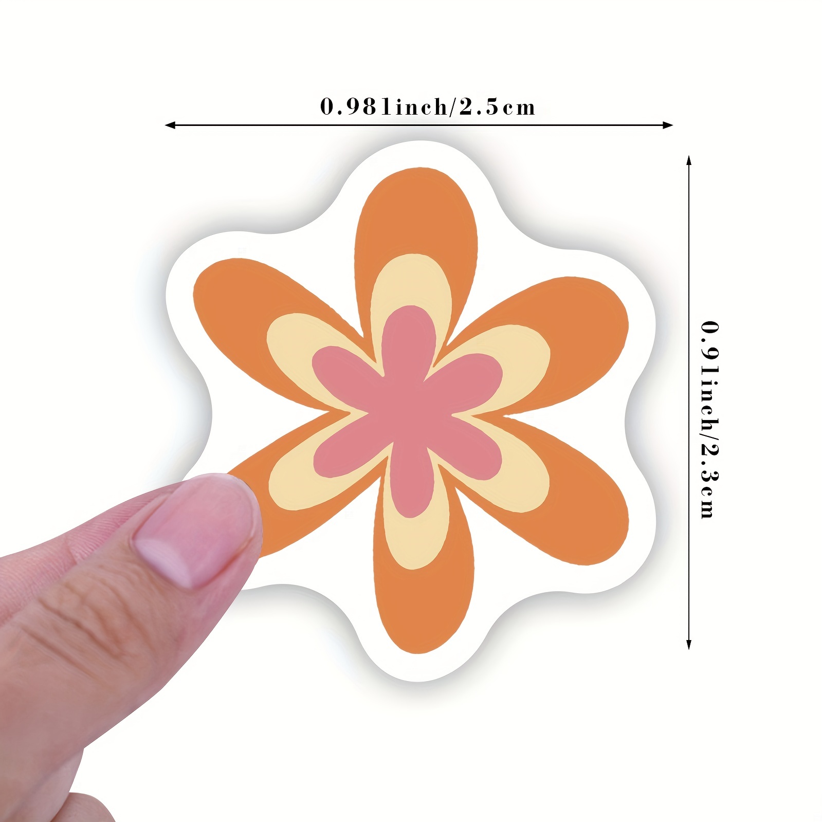 AWEELON 1200 PCS Boho Daisy Stickers Hippie Groovy Stickers Retro Flowers  Self-Adhesive Decals Daisy Flowers Stickers 60s 70s Party Favors for Kids