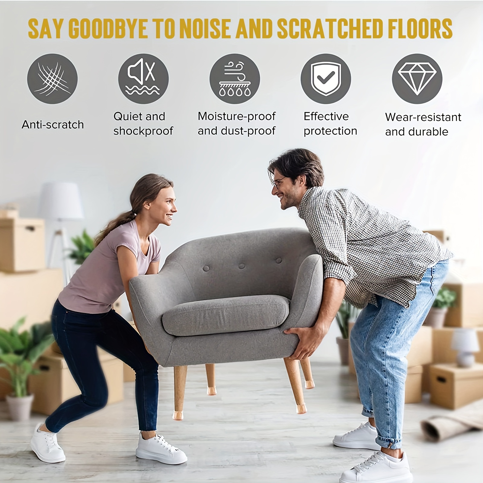Felt Furniture Pads Floor Savers For Furniture Anti Scratch - Temu