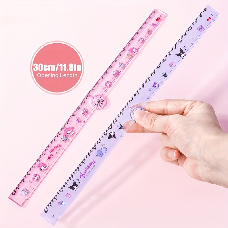 30 Cm Multifunction Foldable Ruler, School, Office, Student Ruler, Cute  Plastic Ruler 