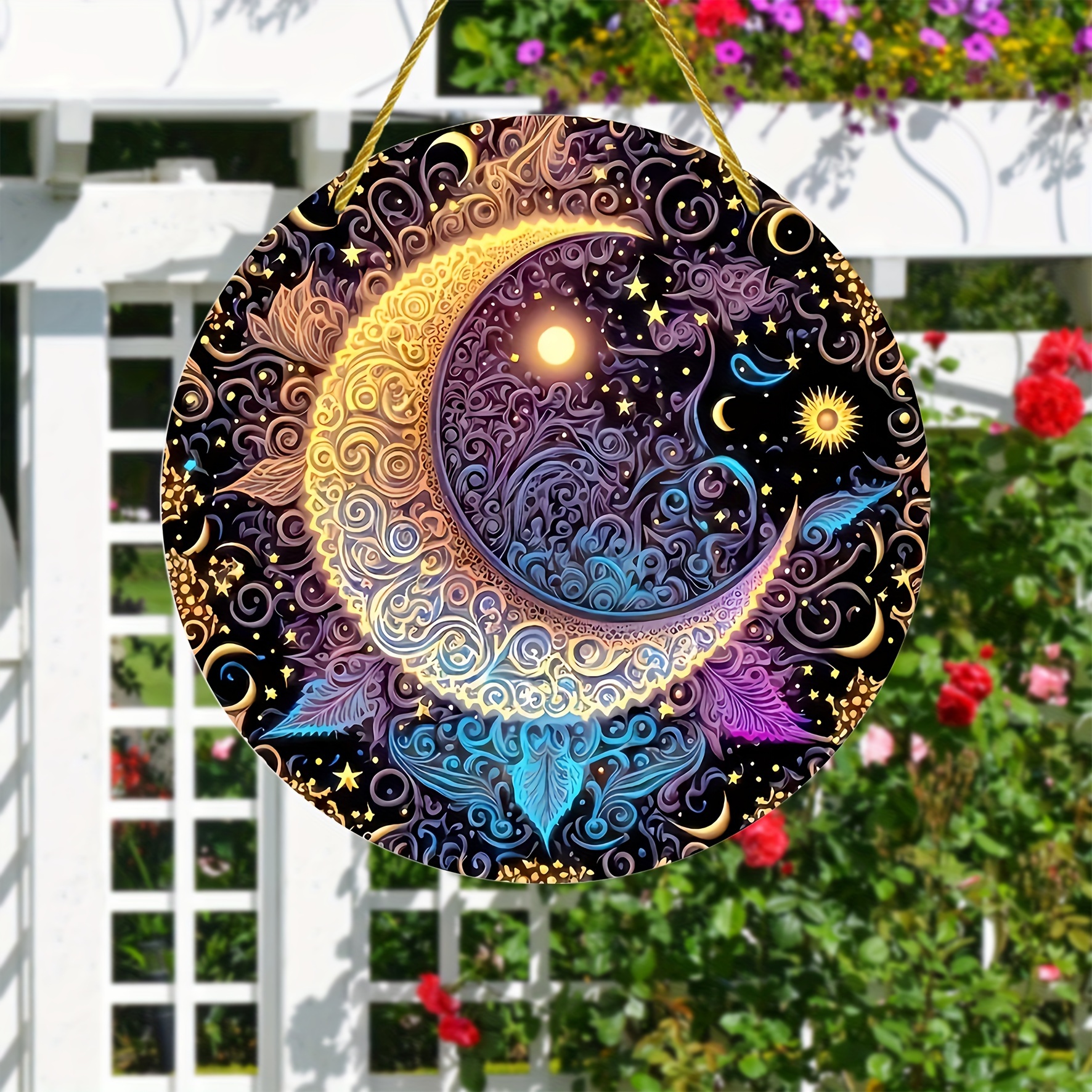 Décoration Murale Extérieure Le Soleil a Rendez-vous avec la Lune
