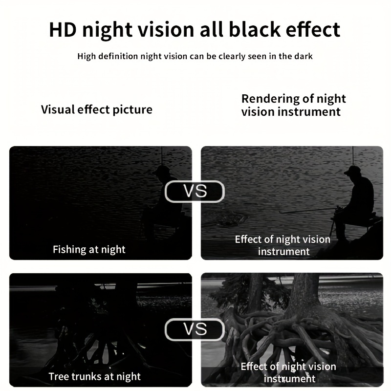 Gafas de visión nocturna, prismáticos de visión nocturna para adultos,  prismáticos de visión nocturna con pantalla de visión grande de 3 pulgadas