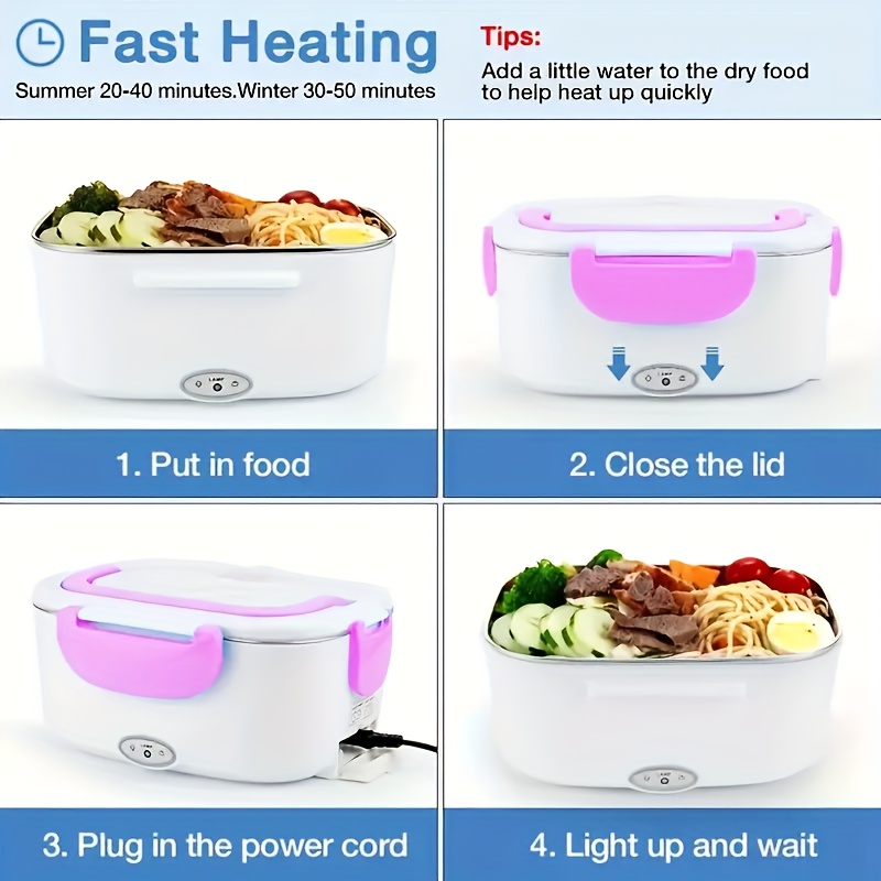 20-Ounce Electric Lunch Box Portable Food Warmer