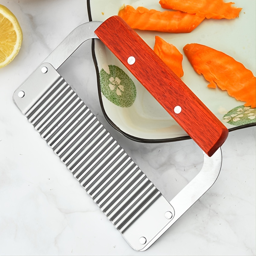 Crinkle Cutter Wavy Knife Fruit And Vegetable Slicing Knife - Temu