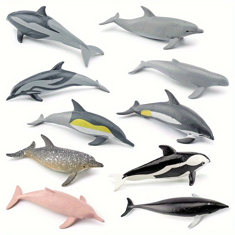 Simulation Dolphin Model Toys, Long-nosed Dolphin & Hourglass Dolphin