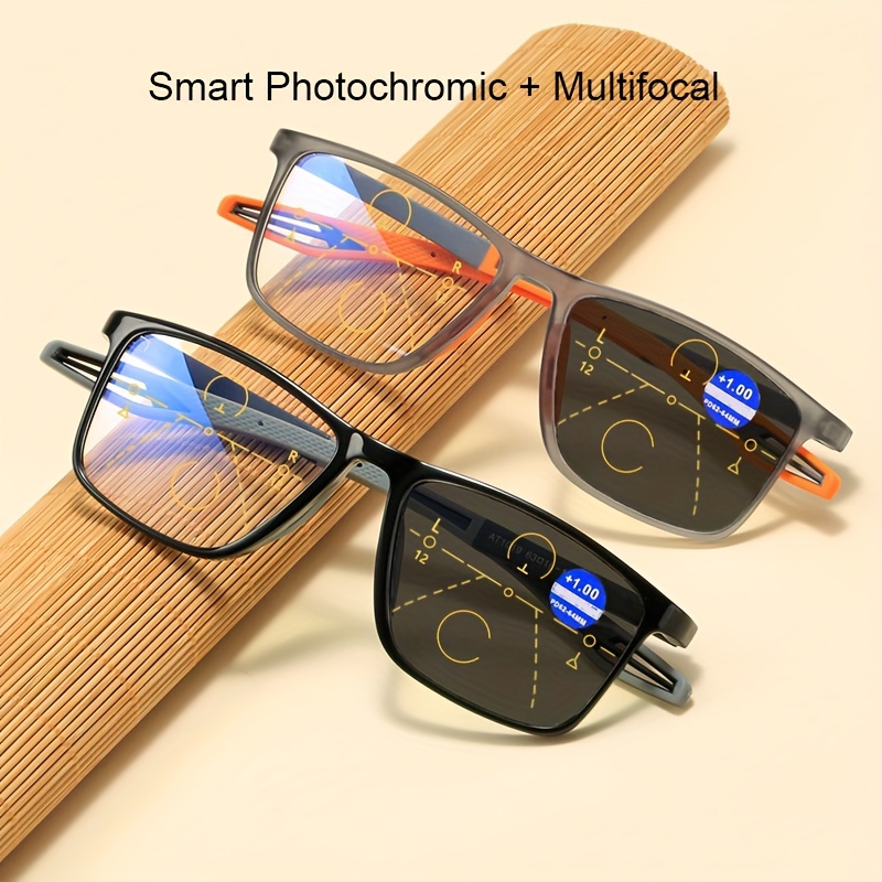 New titanium alloy men's fashion photochromic square myopia glasses ladies  optical prescription glasses 0 -0.5 -0.75 to -6.0