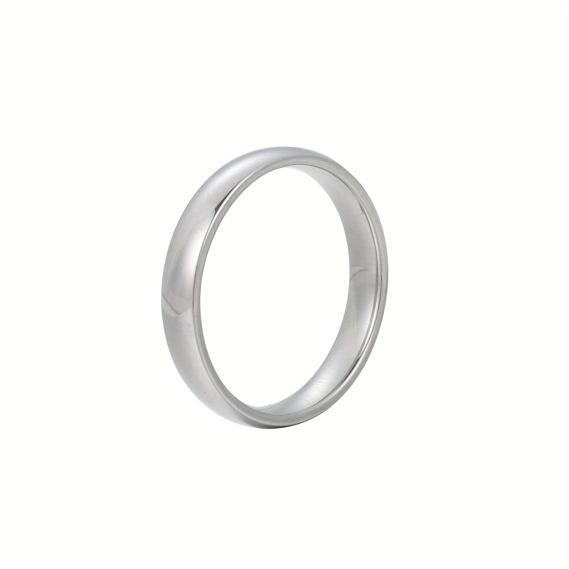 Titanium Steel Ring Non Fading Solid Ring 4 Sizes