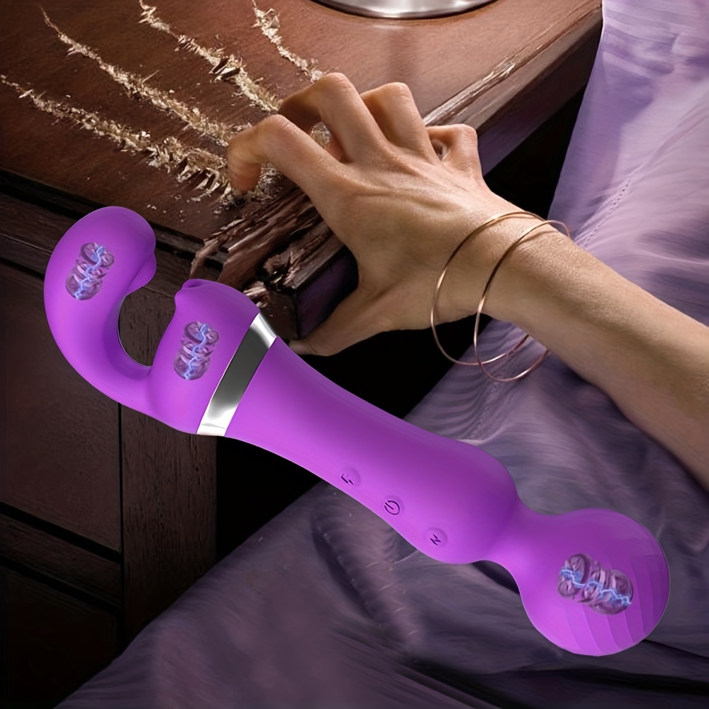 1pc Double Head G Spot Vibrators 3 in 1 Clitoral Nipple Stimulator Adult Sex Toy For Women Couple Double Heads AV Stick With 10 Vibration Modes Adult Sex Toy For Women And Gay Couple Or Solo Play