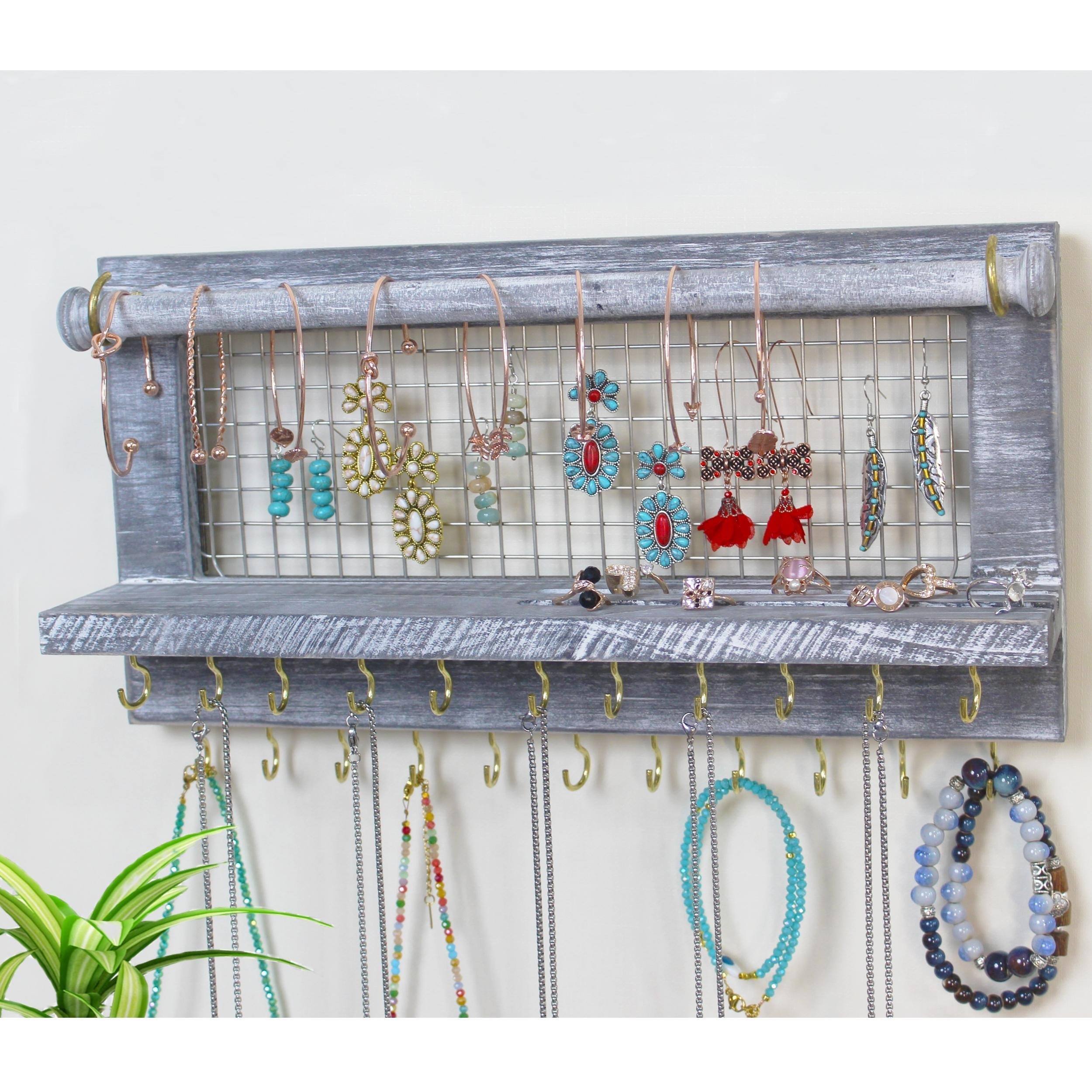 Wall-Hanging Jewelry Organizer