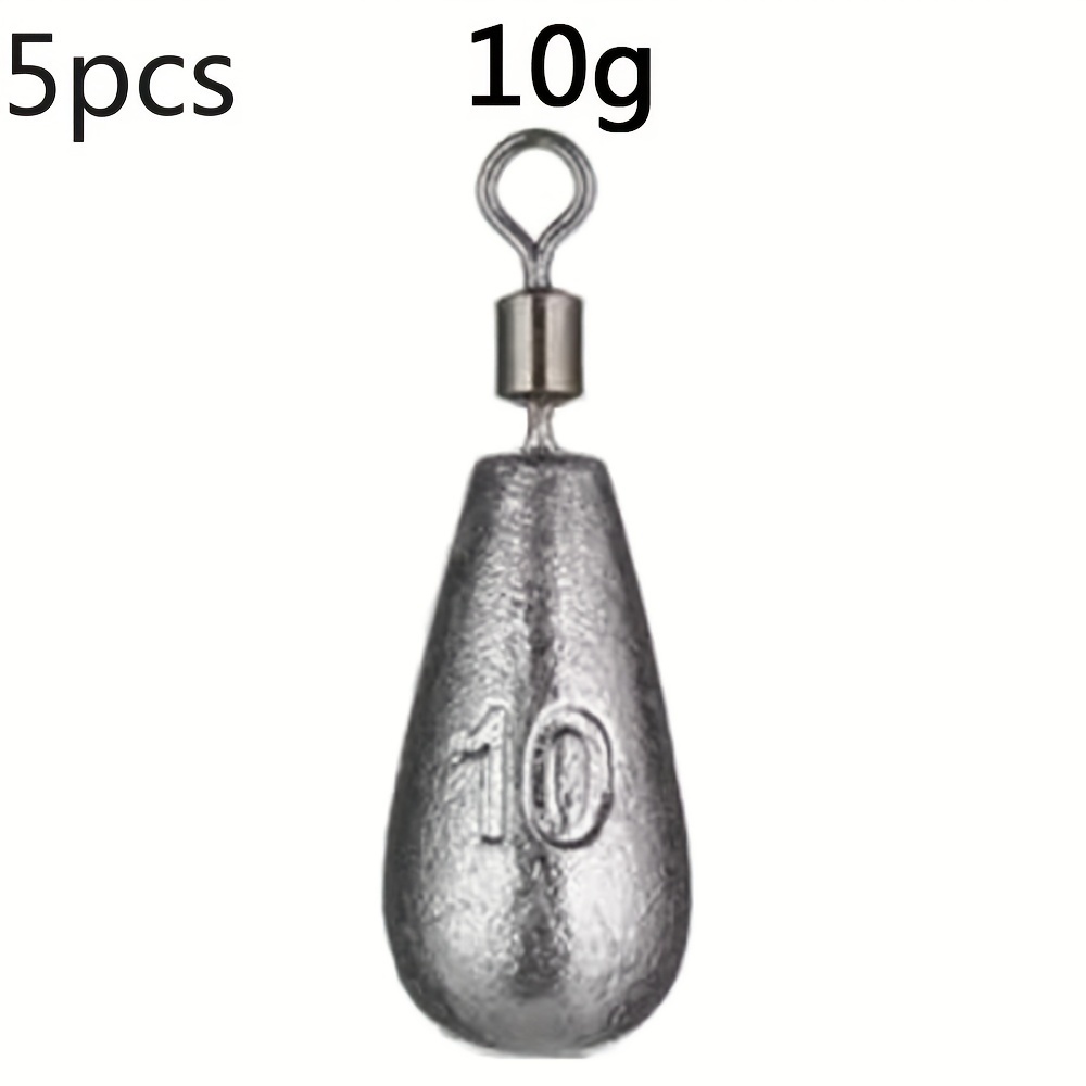 10 Pcs Fishing Sinkers 10g 15g 20g 30g 40g 50g 60g 70g 80g 100g Fishing line  Fishing Lead Drop Shot Weights Fishing Accessories