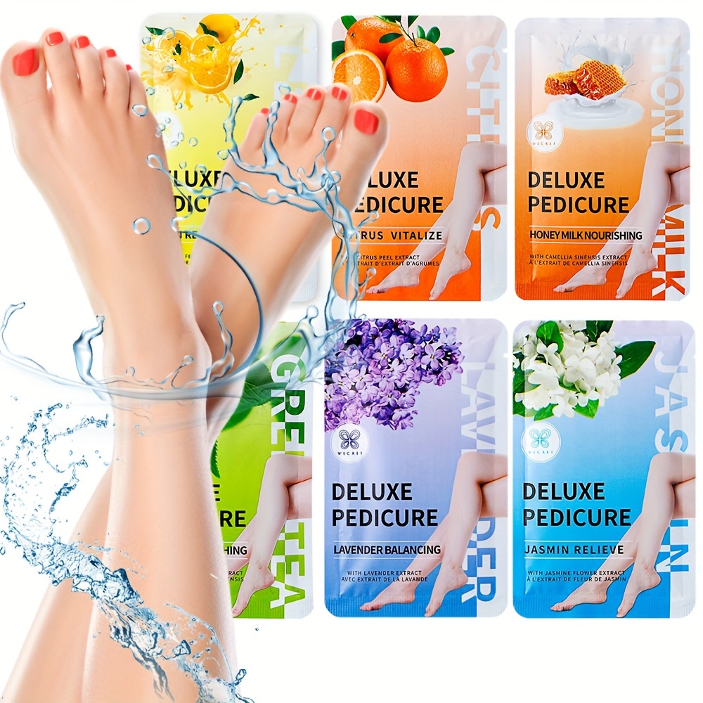 Tea Tree Foot Soak (1 lb) and Foot Peel Mask - Foot Care Kit For Dry  Cracked Feet and Heels - Remove Dead Skin and Calluses - Treats Athlete's  Foot