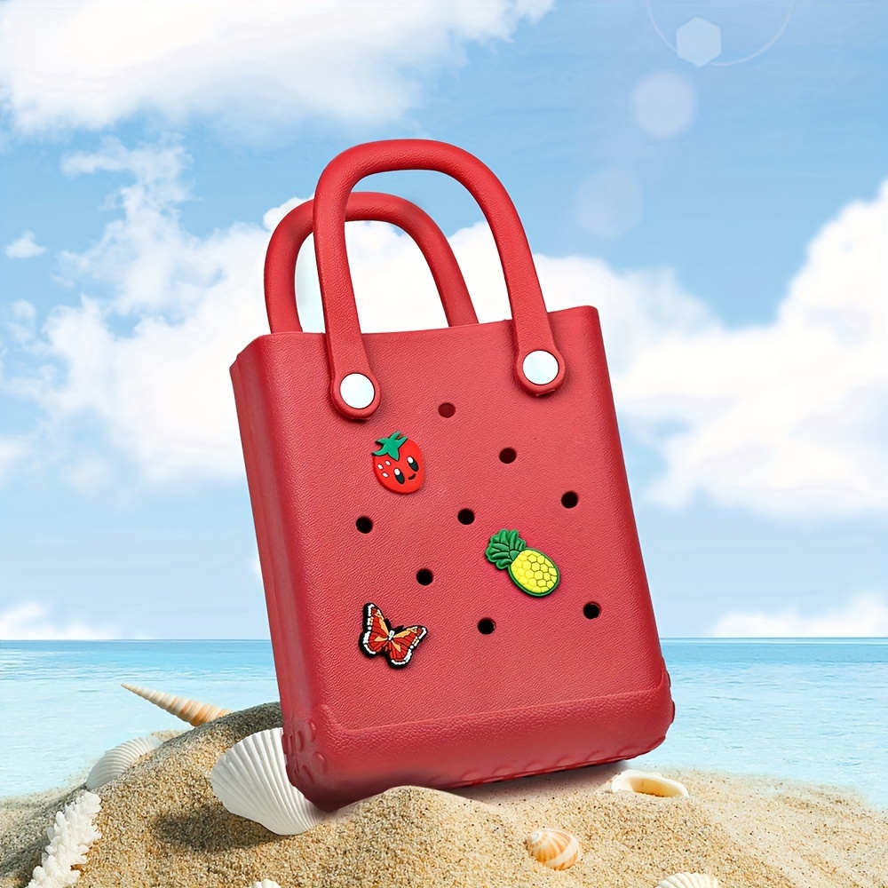 Erhuoxz Rubber Small Tote Bag for Women, EVA Waterproof Mini  Beach Bag Shoulder Bag Cute Travel Satchel Crossbody Jelly Bag : Clothing,  Shoes & Jewelry