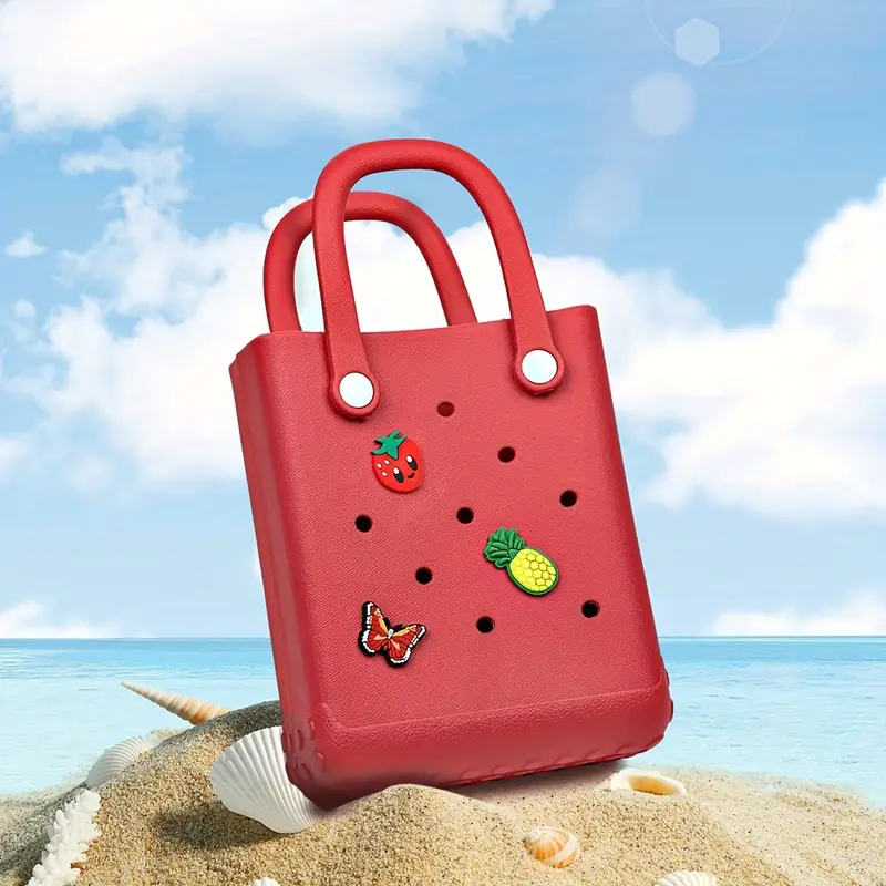 Small Beach Hole Tote Bag, Eva Lightweight Portable Storage Bag