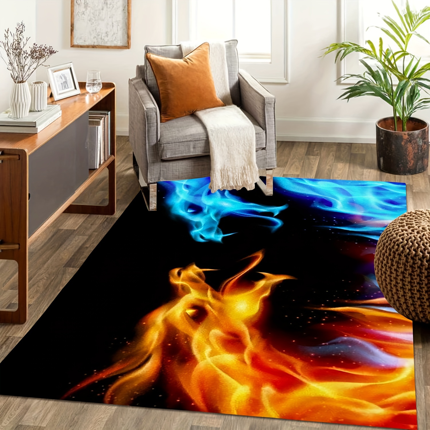 Magical Forest In Blue Mat Rug Carpet Anti-slip Bedroom Entrance Door Mat  Blue Orange Purple Magical Forest Tree Whimsical - Mat - AliExpress