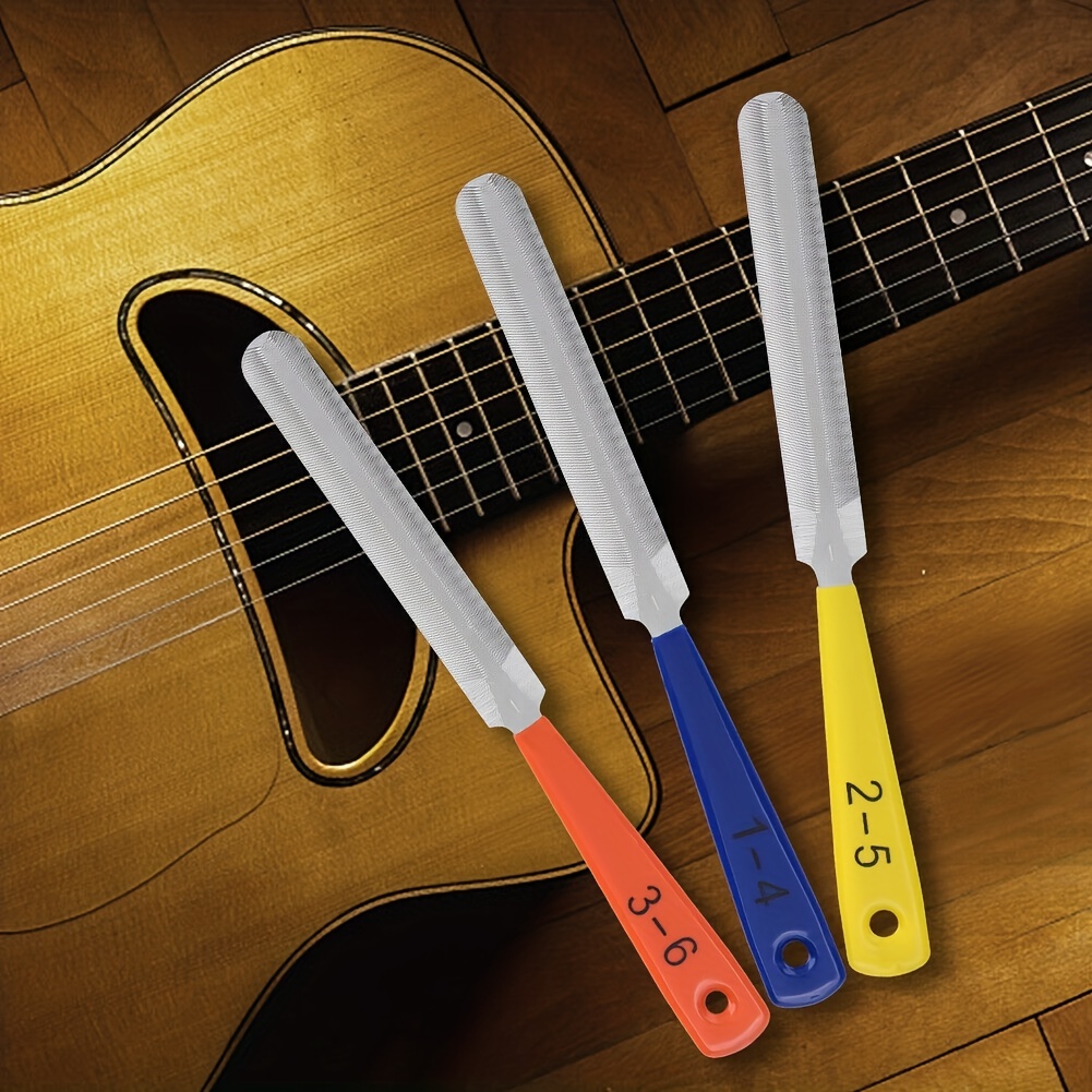 Kaufe Edelstahl-Gitarrenbund-Krönungsfeile-Set, Werkzeug, Gitarrenbauer- Reparaturwerkzeuge für