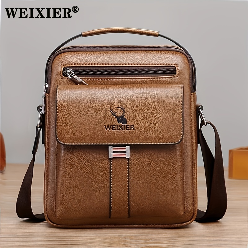 Cheap WEIXIER Men's Crossbody Bags USB Chest Bag Designer