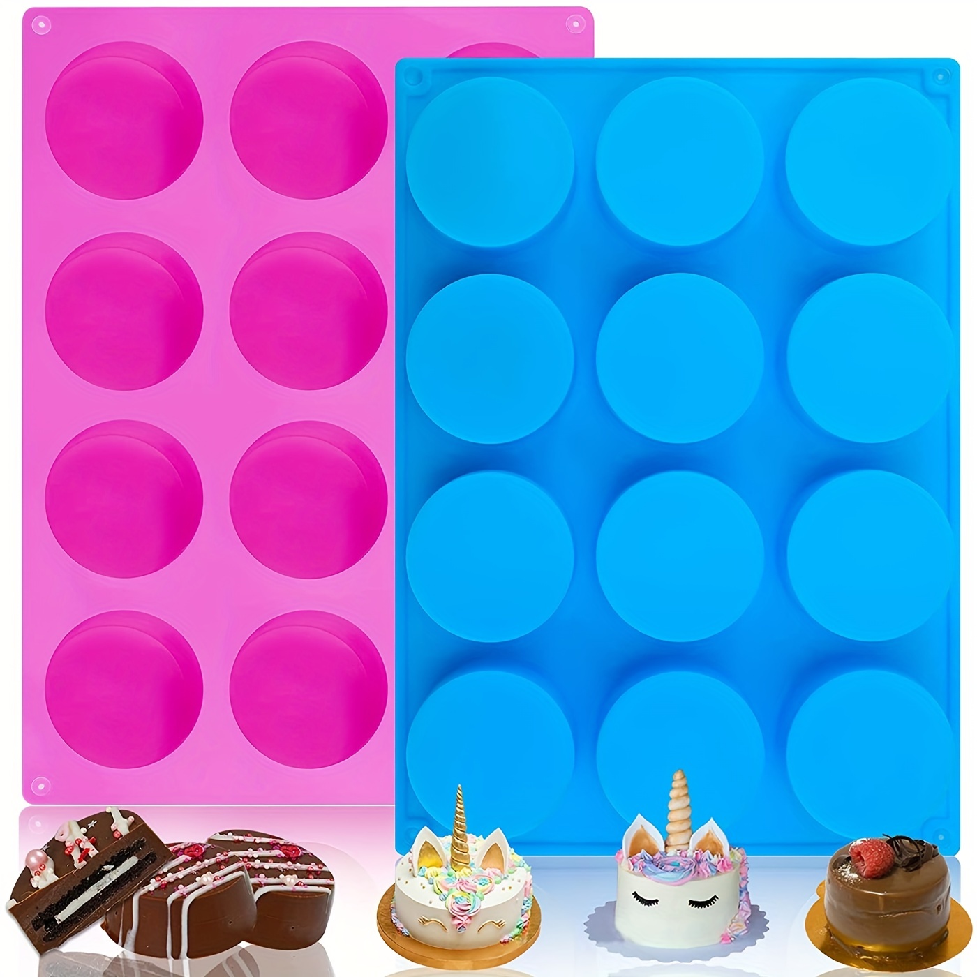 

1pc Round Cylinder Silicone Mold, Perfect For Chocolate , Covered Cake, Candy, Pudding, Mini Jewelry Casting Mold Tool