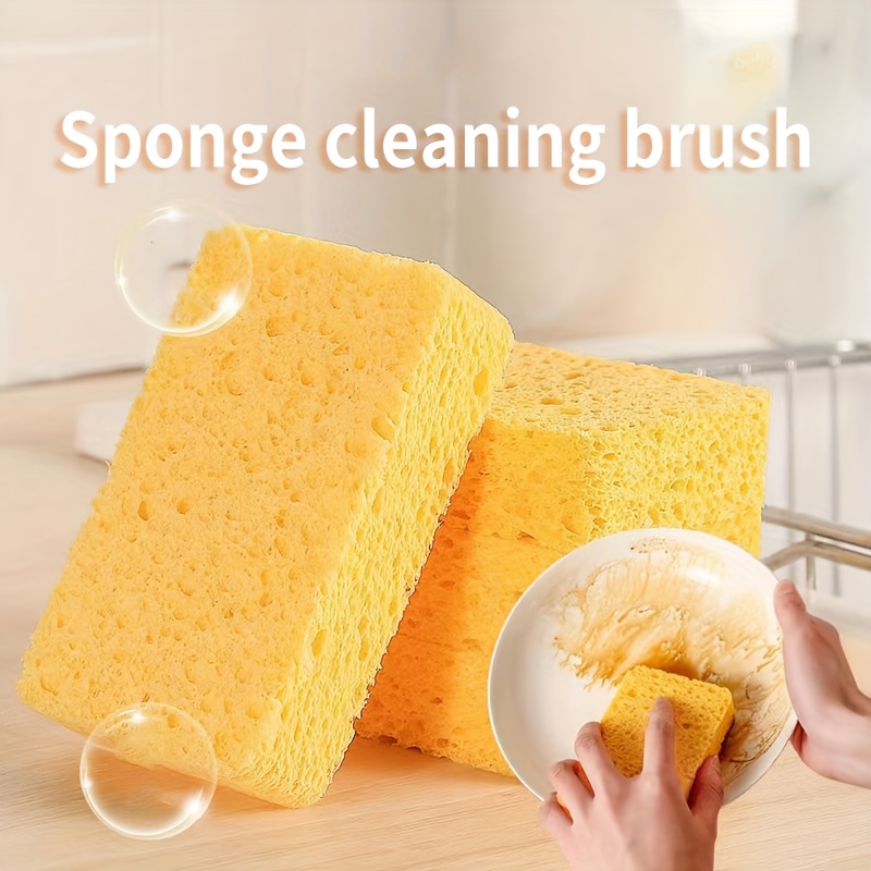 Dish Scrubbing Brush, Pot Scrubber, Microfiber Dish Cloths, Cleaning  Sponge, Scouring Pads, Cleaning Tools, Kitchen Accessories, Kitchen  Gadgets, Cleaning Stuff - Temu