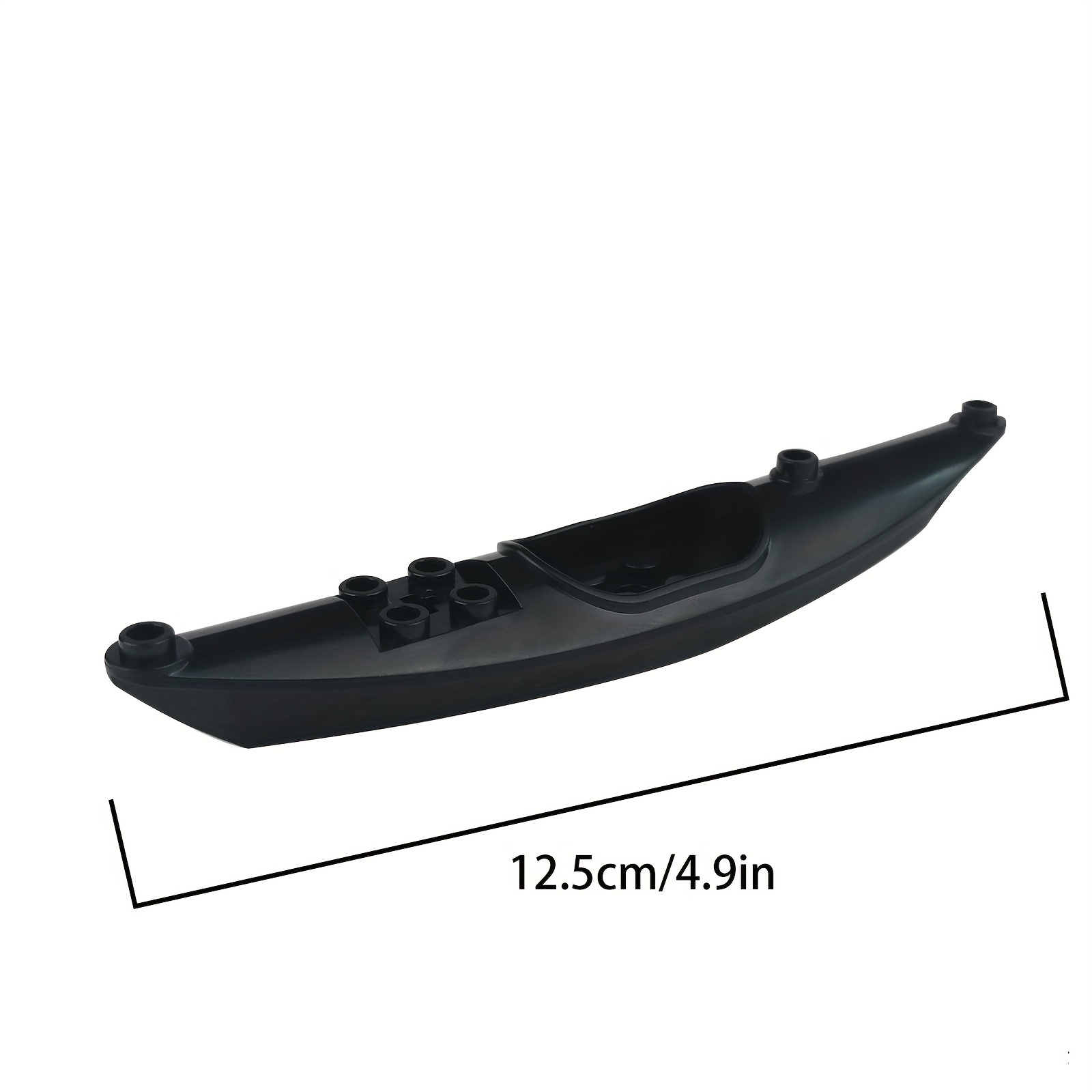 Black Canoe Assembly Building Block Toy, Canoe Accessories Gift