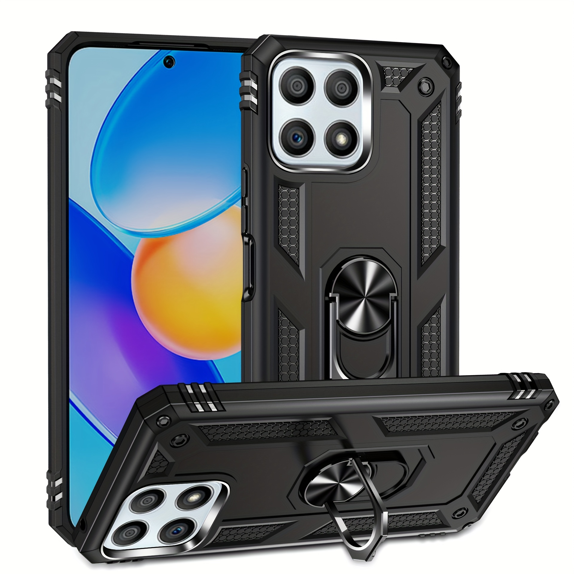  Phone Case Compatible With Huawei Honor 90 Pro Phone Case, Slim  Case Stand Kickstand PC & TPU Cover With Holder (Color : Black) : Cell  Phones & Accessories