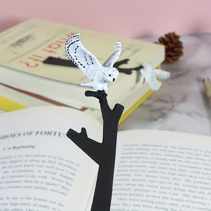 

1pc Wizard Snowy Owl Bookmark For Book Folder, Cute Animal Bookmark Gifts For Book Lovers - Book Marker For Reading - Book Markers With Quirky And Fun Design