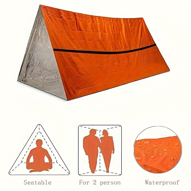 Outdoor Camping Hiking Emergency Tent Waterproof Heat Insulation