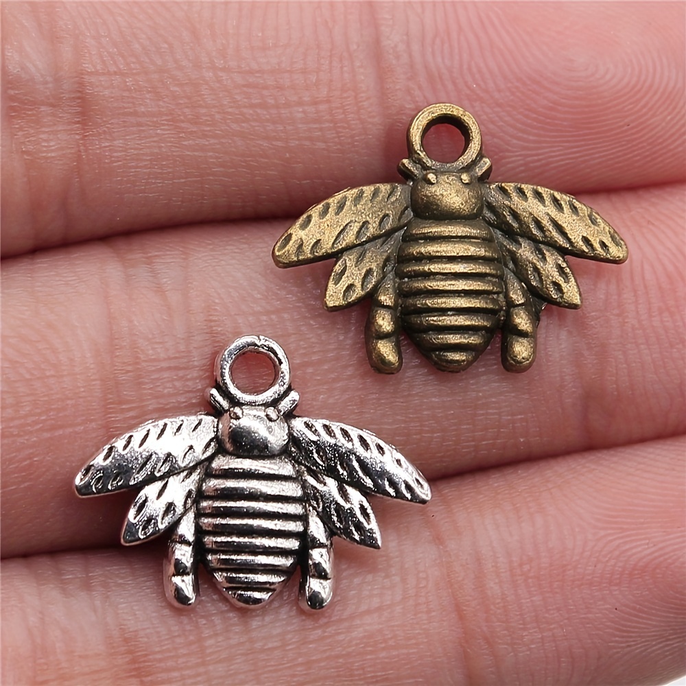 Retro Colorful Bee Charms Alloy Insect Pendants Diy Pendant - Temu