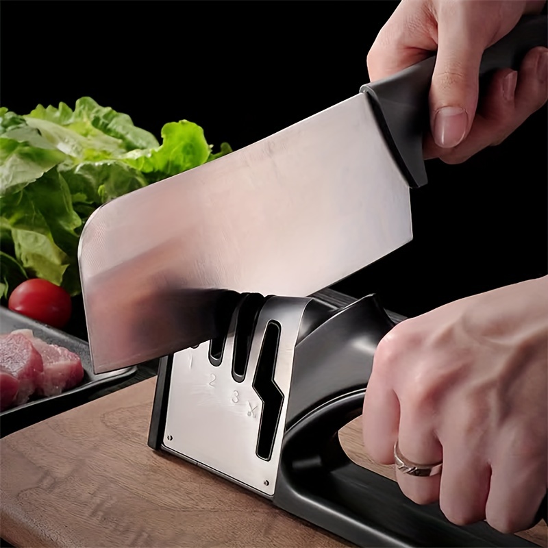 Knife Sharpener Handheld Multi-function 3/4 Stages Type Quick Sharpeni