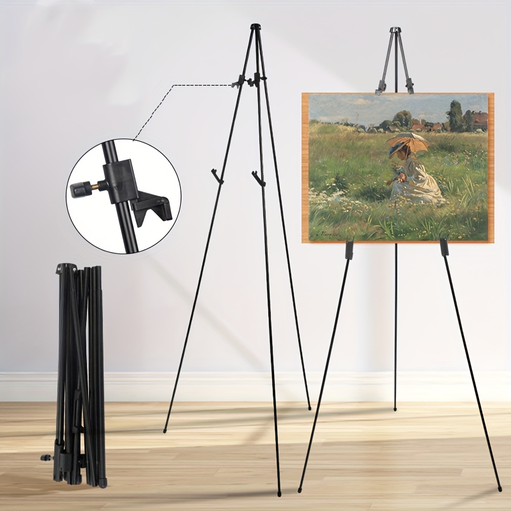 Portable Artist Easel Stand Metal Travel Easel Outdoor Paint Easels  Adjustable