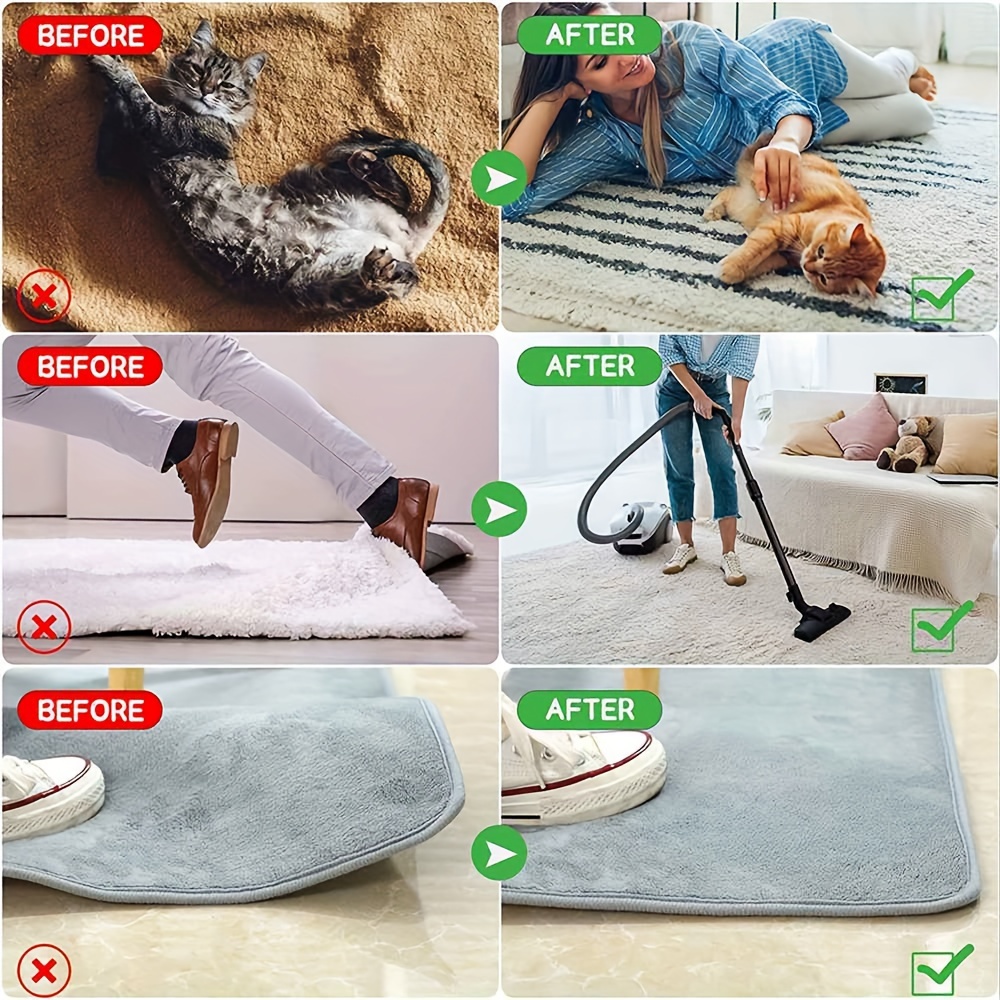 Rug Gripper, Anti-slip Fixed Carpet Stickers, Reusable Washable Carpet  Stickers, Home Decoration - Temu United Arab Emirates